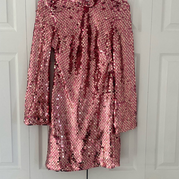 Anthropologie Sequin Pink Dress - Picture 2 of 5